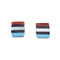 Zuni Sterling Silver Multicolor Post Stud Earrings NX11816