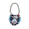 Zuni Sterling Silver Multicolor Thunderbird Key Chain NX11794