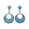 Zuni Opal Sterling Silver Post Dangle Earrings NN20695