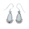 Genuine Sterling Silver Navajo Opal Hook Earrings NN20689
