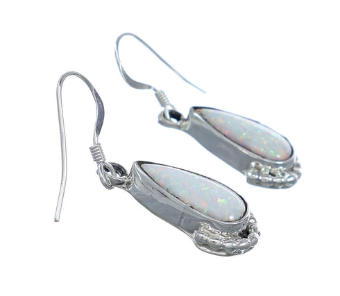 Genuine Sterling Silver Navajo Opal Hook Earrings NN20689
