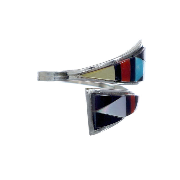 Zuni Multicolor Inlay Adjustable Ring Size 5, 6, 7 NX11854