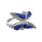 Sterling Silver Opal Inlay Zuni Adjustable Butterfly Ring Size 9,10,11 NN20771