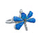 Zuni Blue Opal Dragonfly Sterling Silver Ring Size 9-1/4 NN20775