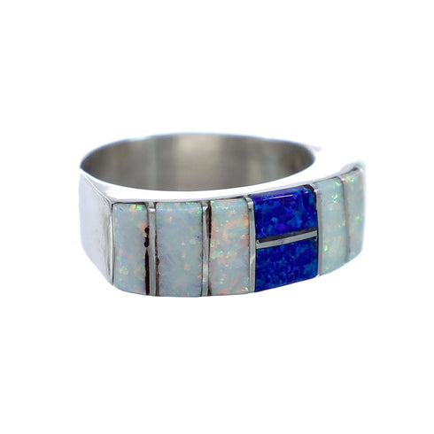 Multicolor Opal Inlay Zuni Ring Size 7-1/4 NN20750