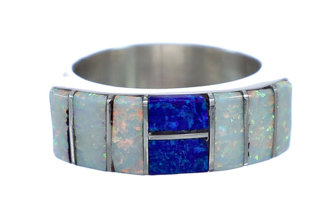 Multicolor Opal Inlay Zuni Ring Size 7-1/4 NN20750