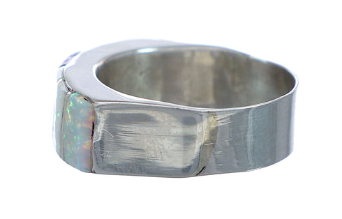 Multicolor Opal Inlay Zuni Ring Size 7-1/4 NN20750