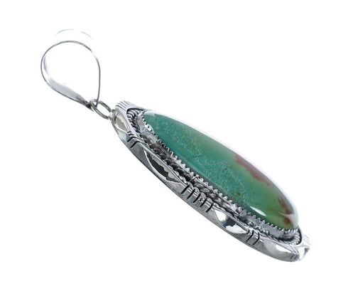 Authentic Navajo Kingman Turquoise Sterling Silver Pendant NN20712