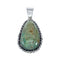 Authentic Navajo Kingman Turquoise Sterling Silver Pendant NN20717