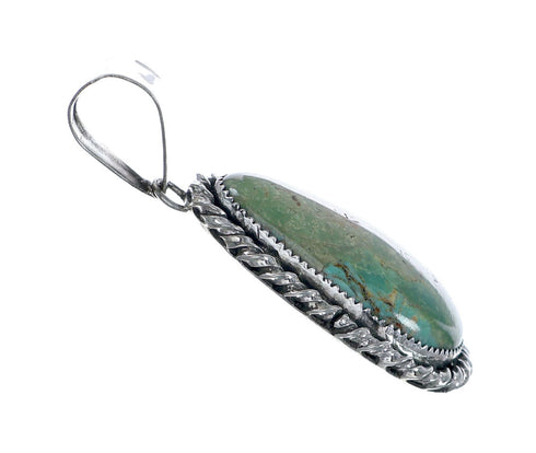 Authentic Navajo Kingman Turquoise Sterling Silver Pendant NN20717