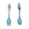 Authentic Zuni Turquoise Inlay Post Earrings NX11907