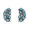 Genuine Sterling Silver Turquoise Zuni Post Earrings NX11908