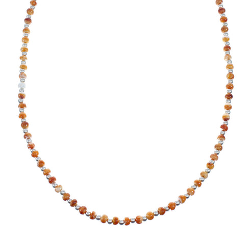 Navajo Sterling Silver Oyster Shell Necklace NX11864