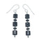 Authentic Native American Hematite Bead Hook Dangle Earrings NX11874