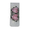 Navajo Rhodochrosite And Sterling Silver Heart Money Clip NX11876