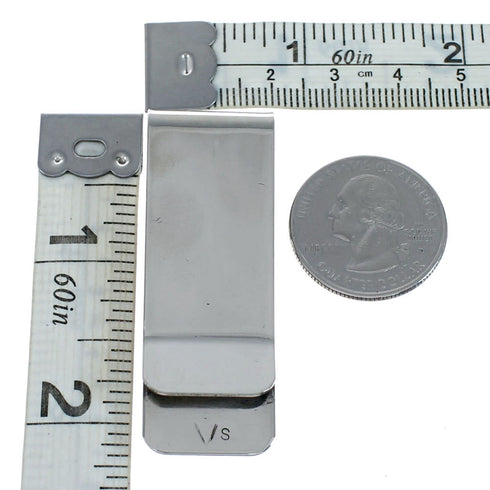 Navajo Rhodochrosite And Sterling Silver Heart Money Clip NX11876