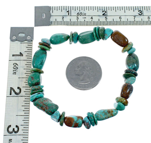 Southwest Turquoise Bead Stretch Bracelet NX11886