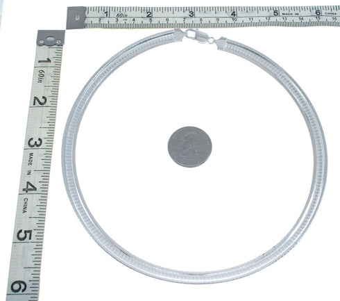 Sterling Silver 16" Italian Omega Chain Necklace NX11881