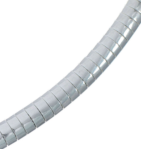 Sterling Silver 16" 4-mm Italian Omega Chain Necklace NX11882