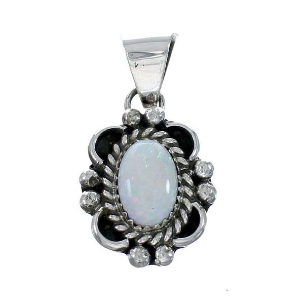Navajo Opal And Sterling Silver Pendant NX11924