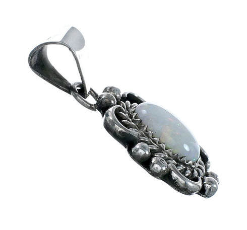 Navajo Opal And Sterling Silver Pendant NX11924
