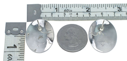 Navajo Pink Shell Sterling Silver Post Earrings NX11927