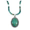 Genuine Turquoise And Howlite Sterling Silver Navajo Bead Necklace Set NX11901