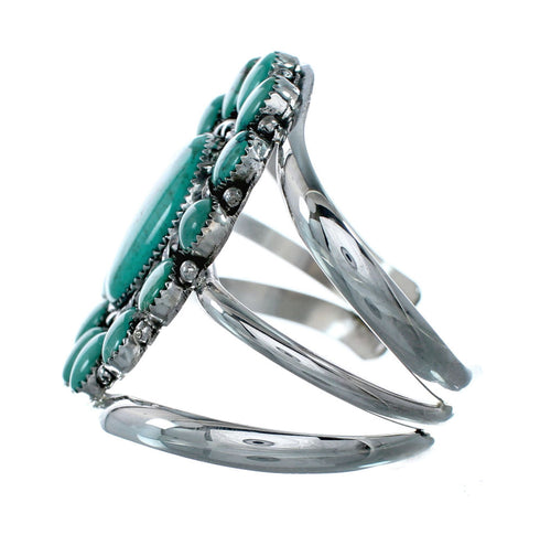 Navajo Native American Turquoise Sterling Silver Cuff Bracelet NX11958