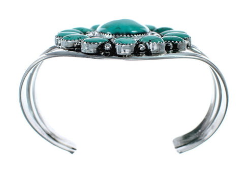 Genuine Navajo Turquoise Sterling Silver Cuff Bracelet NX11959