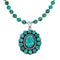 Native American Turquoise Sterling Silver Navajo Necklace NX11965