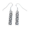 Navajo Native American Silver Hook Dangle Earrings NX12003