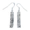 Navajo Native American Sterling Silver Hook Dangle Earrings NX12006