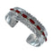 Genuine Navajo Coral Sterling Silver Cuff Bracelet NX11980
