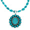 Navajo Turquoise Sterling Silver Necklace NX12015
