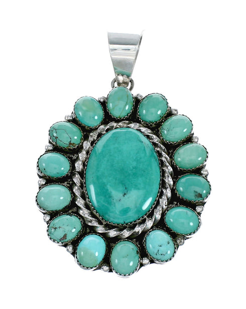 Genuine Navajo Turquoise Sterling Silver Necklace NX12020