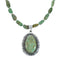 Authentic Navajo Kingman Turquoise Sterling Silver Necklace NX12026