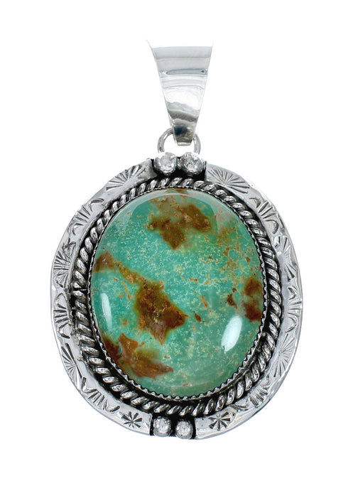 Beautiful Kingman Turquoise Sterling Silver Navajo Necklace NX12028