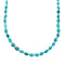 Genuine Navajo Kingman Turquoise Sterling Silver Bead Necklace NX12049