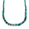 Navajo Kingman Turquoise Sterling Silver Chunky Bead Necklace NX12041