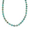 Native American Turquoise Navajo Sterling Silver Bead Necklace NX12047