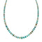 Native American Turquoise Navajo Sterling Silver Bead Necklace NX12048