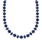 Navajo Authentic Sterling Silver Bead Lapis Necklace NX12035