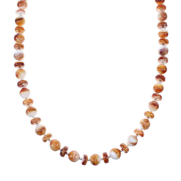 Navajo Sterling Silver Oyster Shell Necklace NX12036