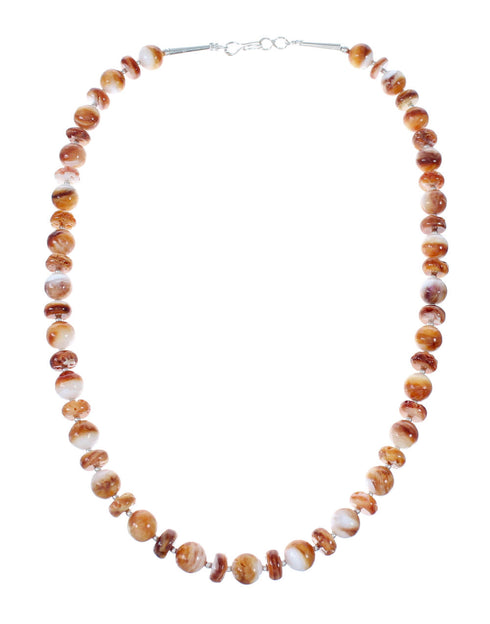 Navajo Sterling Silver Oyster Shell Necklace NX12036