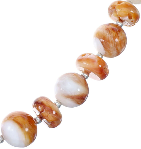 Navajo Sterling Silver Oyster Shell Necklace NX12036