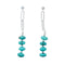 Turquoise Navajo Sterling Silver Bead Post Earrings NX12032