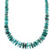 Genuine Navajo Kingman Turquoise Sterling Silver Native American Bead Necklace NX12045