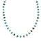 Authentic Turquoise Bead Sterling Liquid Silver Necklace NX12057