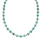 Navajo Native American Turquoise Sterling Silver Bead Necklace NX12058