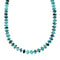 Native American Turquoise Navajo Sterling Silver Bead Necklace NX12063